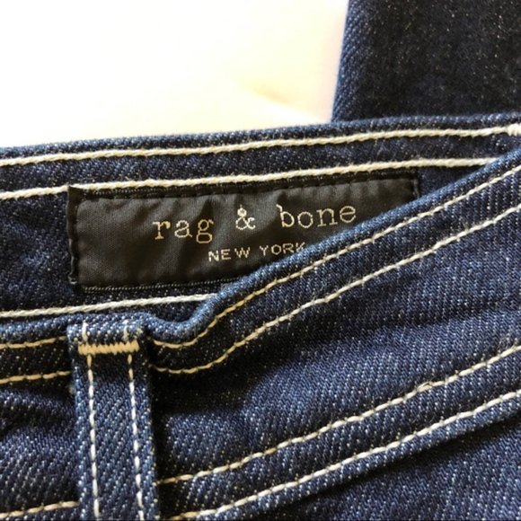 NEW Rag & Bone High Rise Dark Wash Derby Jeans - Picture 3 of 7